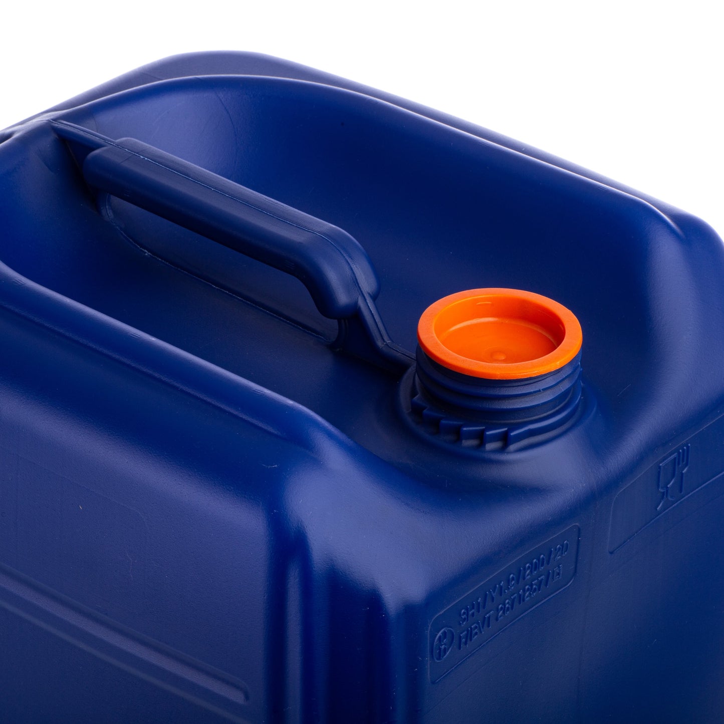 30L Blue Fluorinated Stackable UN Approved Jerry Can - No Visi Strip