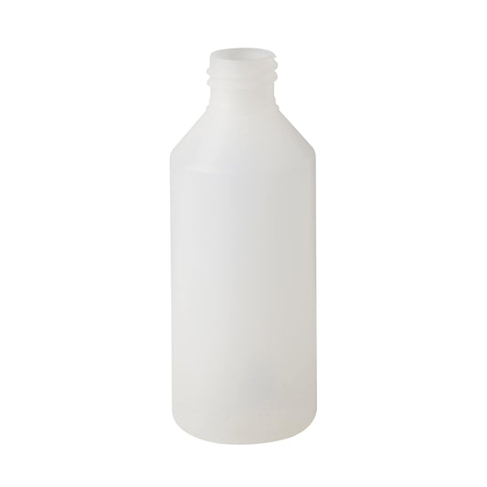 250 ML Plastic Natural Cylindrical Bottle 28mm Neck