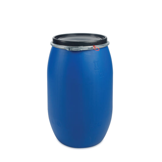 120 Litre Plastic Blue Open Top Drum UN Approved