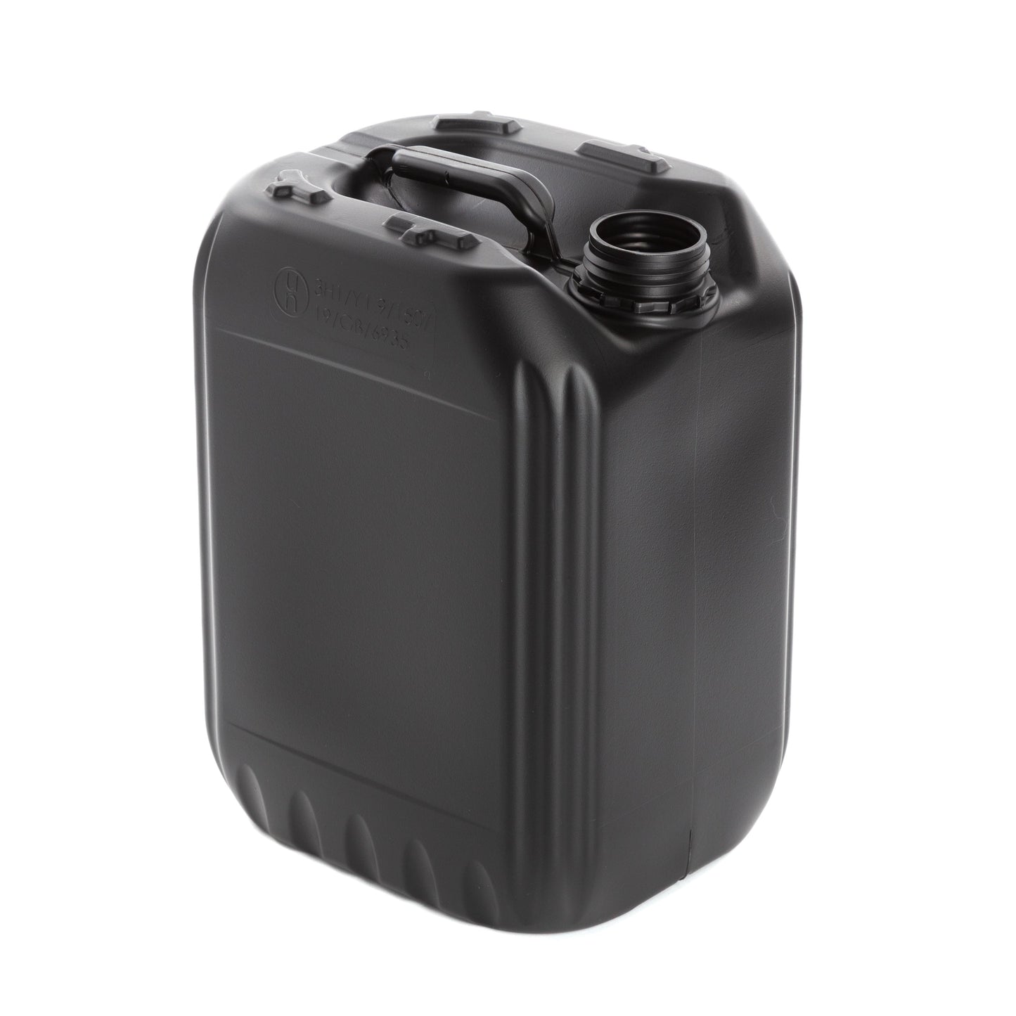 10 Litre Black UN Approved Stackable Jerry Can with 51mm Neck 400g