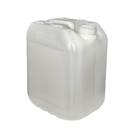 10 Litre Plastic Natural UN Approved Stackable Jerry Can with 51mm Neck 400g