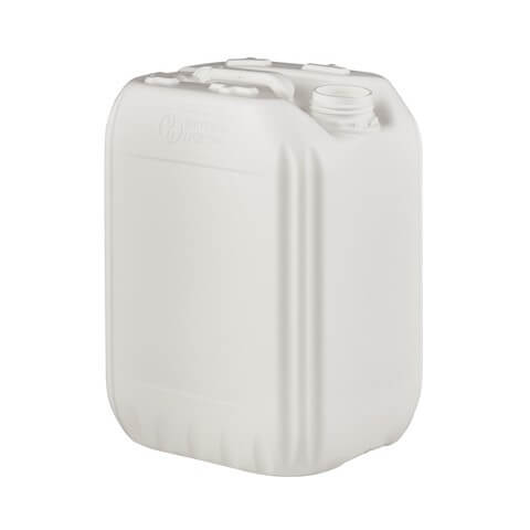 10 Litre Plastic White UN Approved Stackable Jerry Can with 51mm Neck 400g