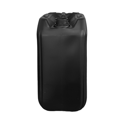 25 Litre Plastic Black UN Approved Stackable Jerry Can with 61mm Neck 900g