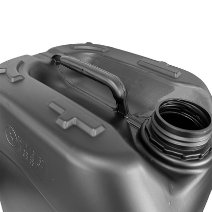 25 Litre Plastic Black UN Approved Stackable Jerry Can with 61mm Neck 900g
