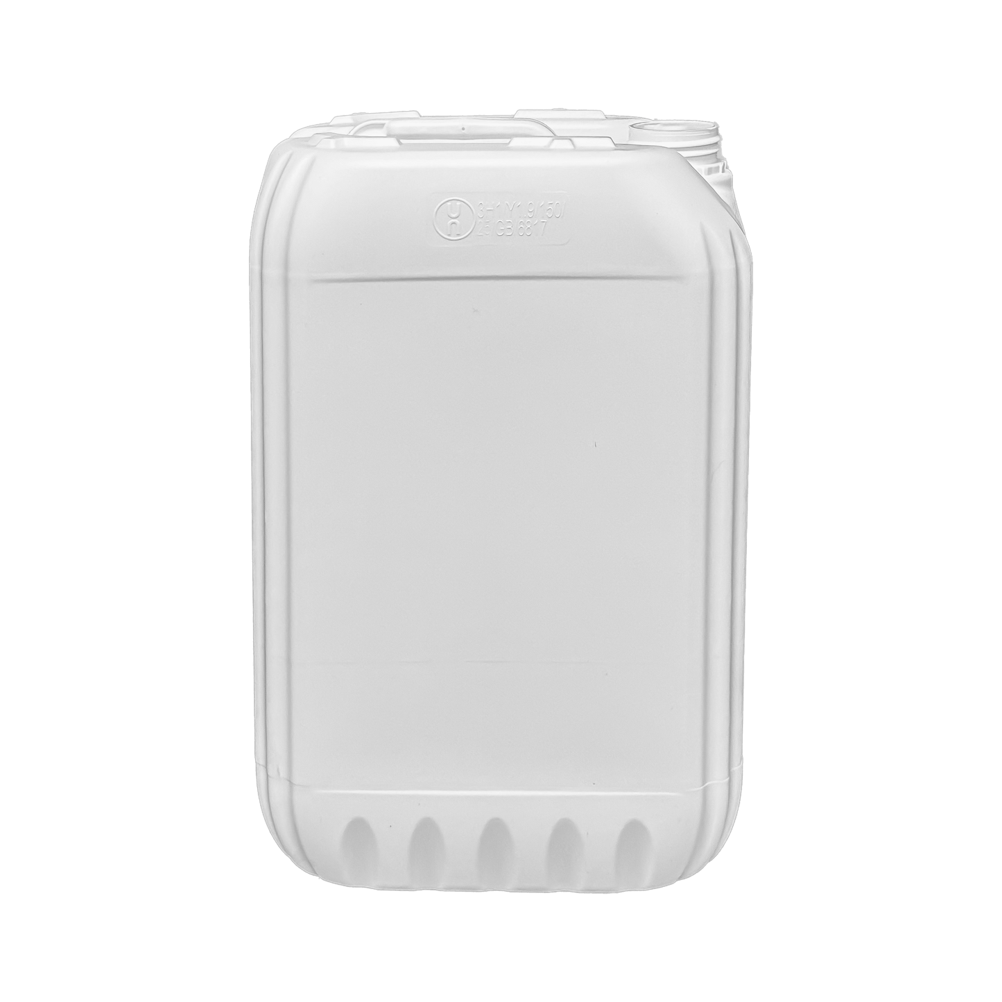 25 Litre Plastic White UN Approved Stackable Jerry Can with 61mm Neck 900g
