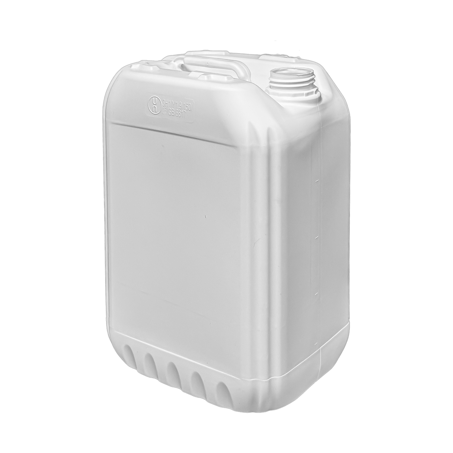 25 Litre Plastic White UN Approved Stackable Jerry Can with 61mm Neck 900g