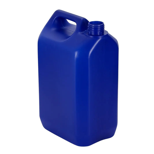 5 Litre Plastic Blue Jerrycan With 38mm Neck 135g