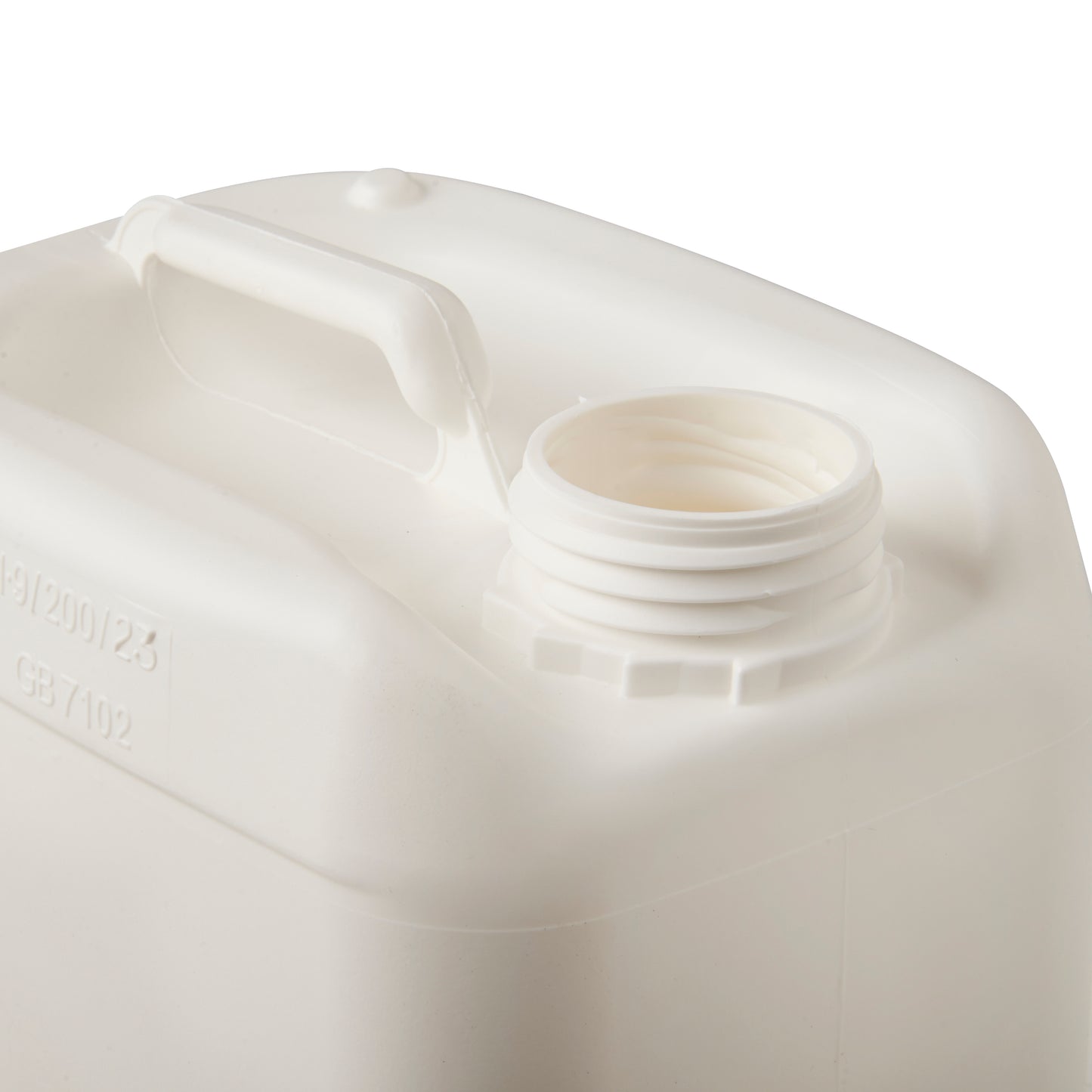 5 Litre Plastic White UN Approved Stackable Jerrycan with 51mm Neck