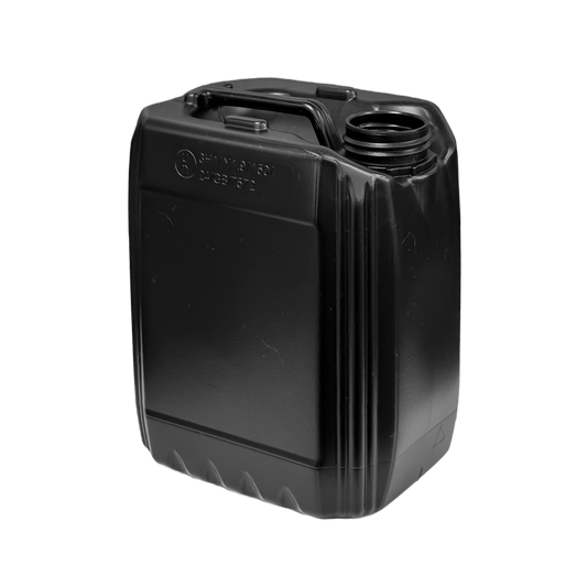 5 Litre Black UN Approved Stackable Jerry Can with 51mm Neck 250g
