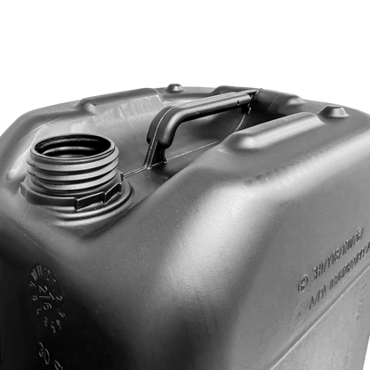 30 Litre Plastic Black UN Approved Stackable Jerry Can with 61mm Neck 1300g