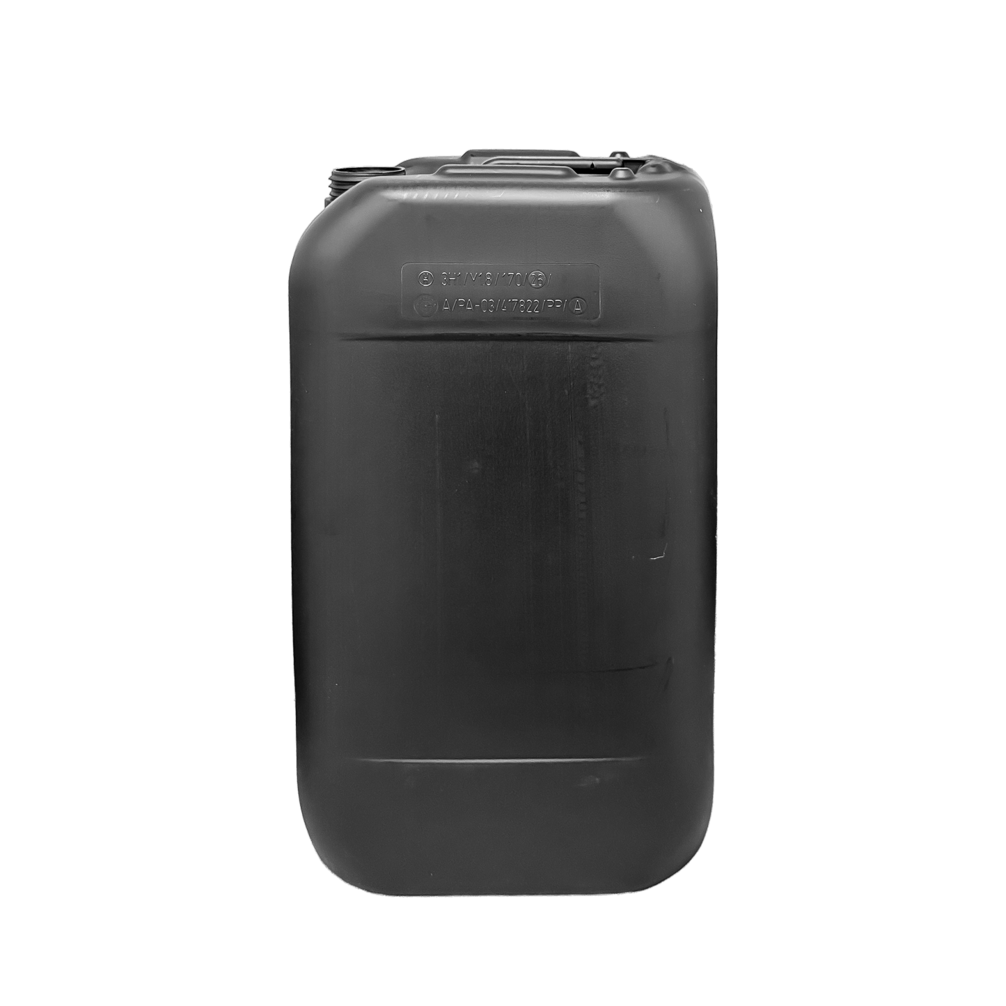 30 Litre Plastic Black UN Approved Stackable Jerry Can with 61mm Neck 1300g