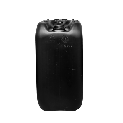 30 Litre Plastic Black UN Approved Stackable Jerry Can with 61mm Neck 1300g