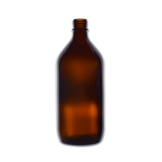 1L Amber Winchester Glass Bottle