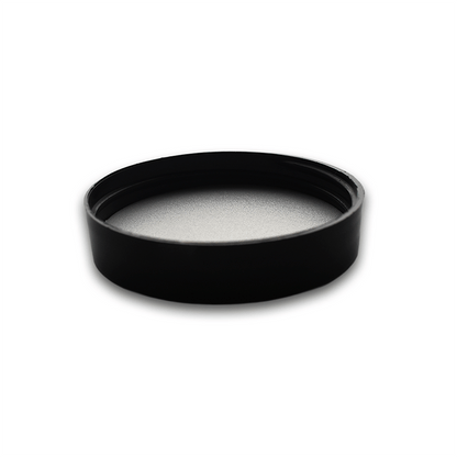 250ml Clear Glass Powder Bottle with Black Screw Cap