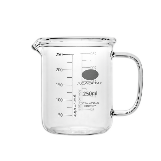250ml Clear Borosilicate Glass Beaker with Handle