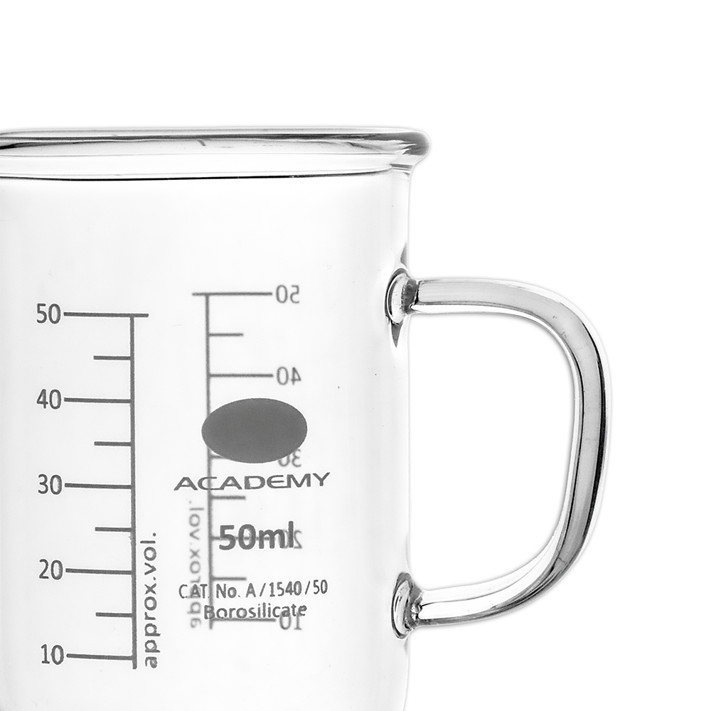 50ml Clear Borosilicate Glass Beaker with Handle