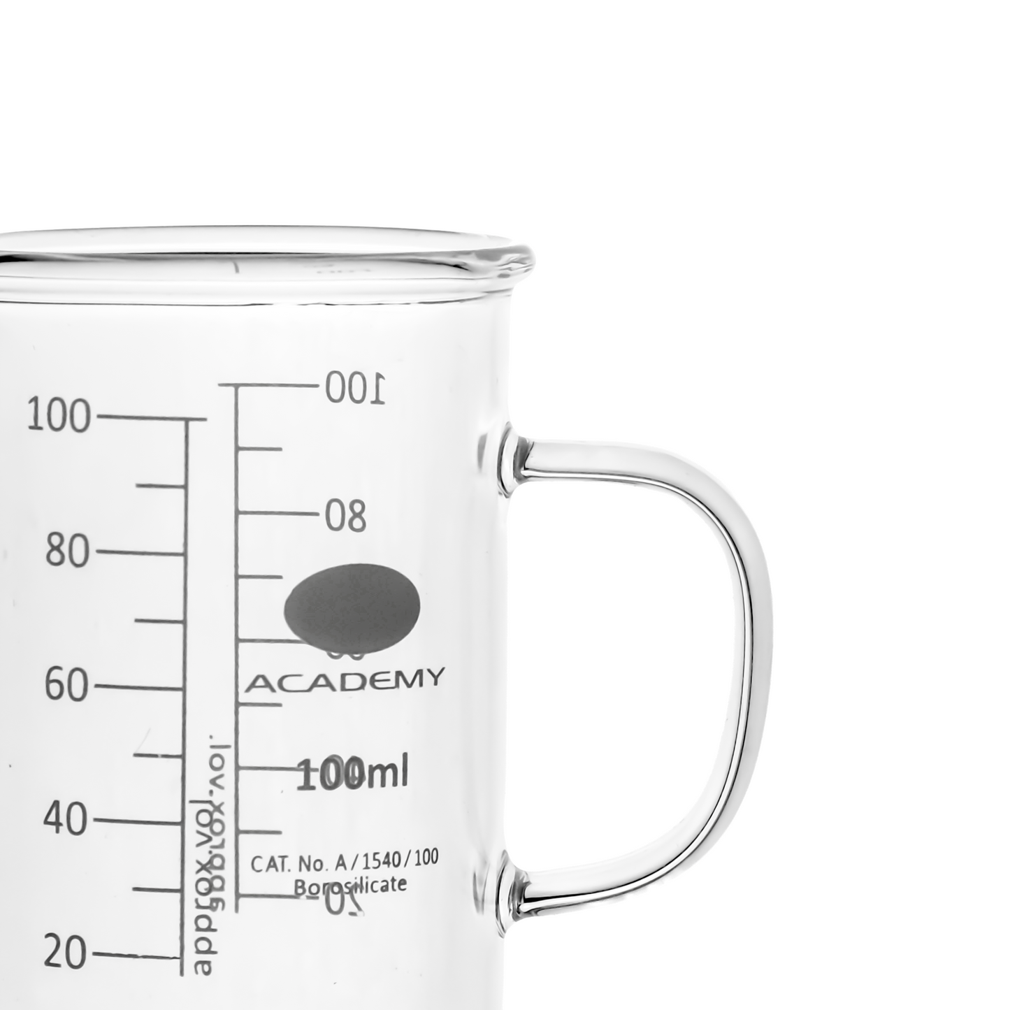 100ml Clear Borosilicate Glass Beaker with Handle
