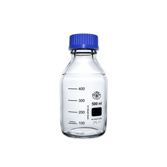 500ml Clear Glass Reagent Bottle with Blue Screw Cap