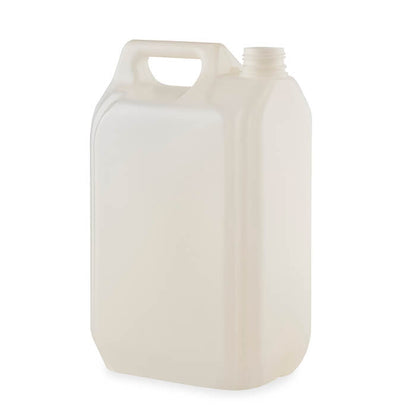 5 Litre Recycled Plastic Natural Jerry Can with 38MM Neck