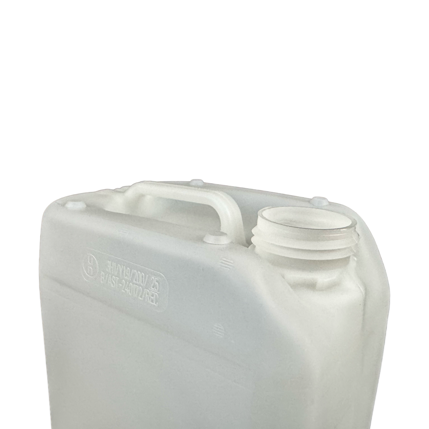 5 Litre Recycled Plastic Un Approved Natural Stackable Jerry Can with 51mm neck Invopak