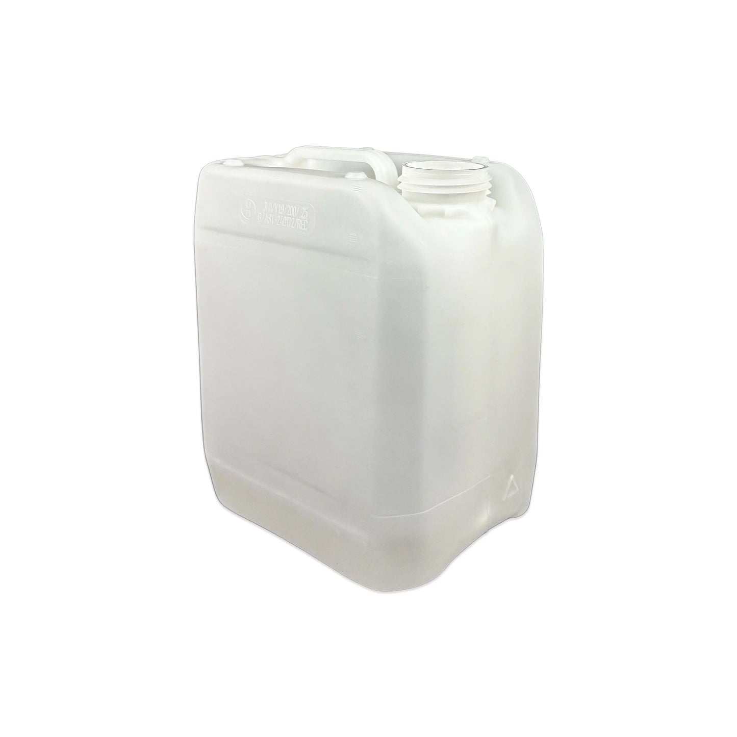 5 Litre Recycled Plastic Un Approved Natural Stackable Jerry Can 51mm neck 280g