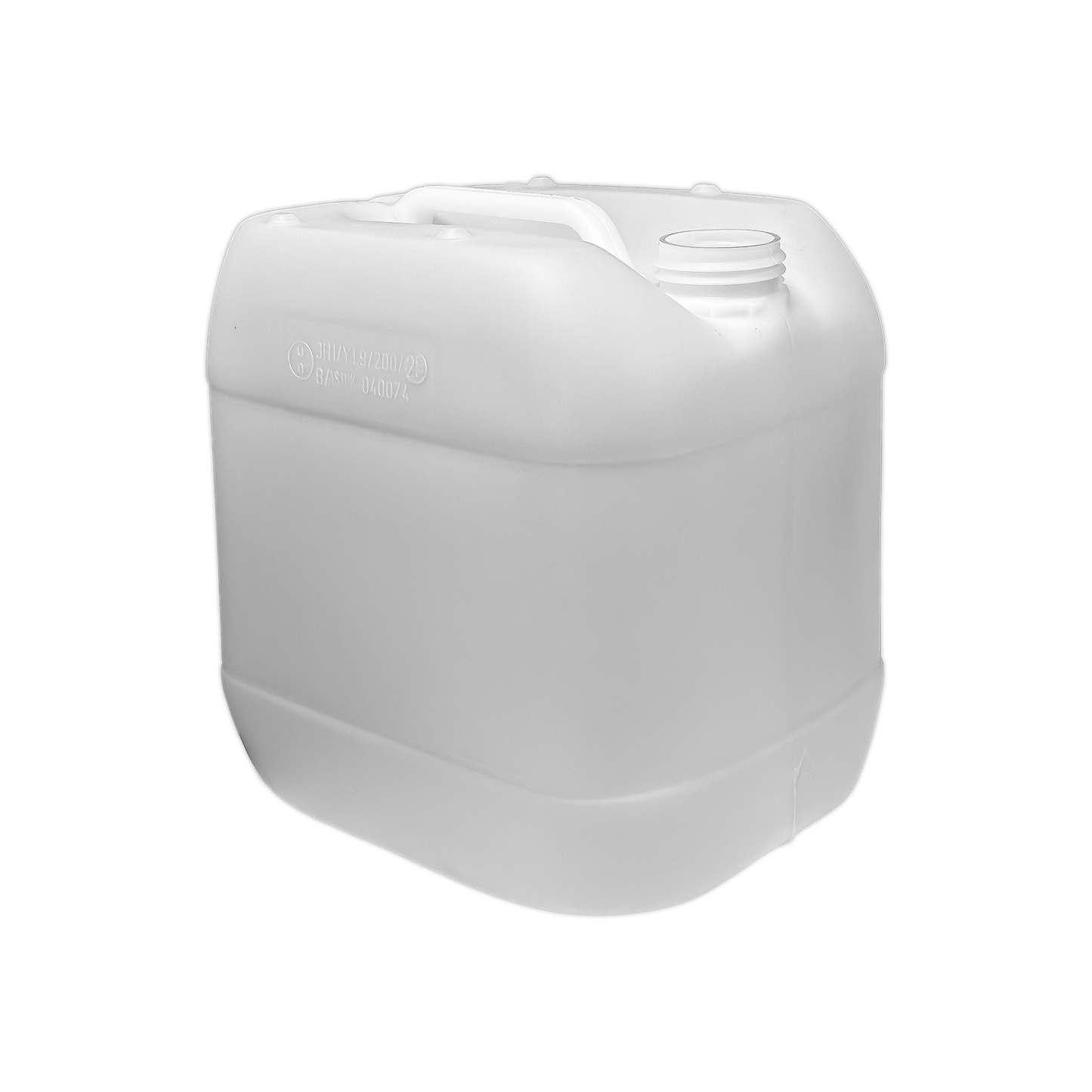 15 Litre Recycled Plastic UN Approved Natural Stackable Jerry Can with 61mm Neck 670g