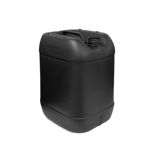 20 Litre Recycled Plastic UN Approved Black Stackable Jerry Can with 61mm Neck