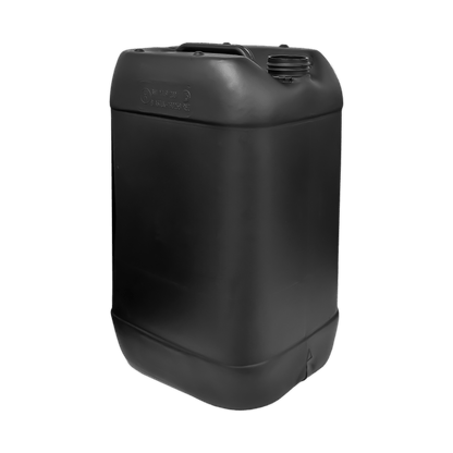 25 Litre Recycled Plastic UN Approved Black Stackable Jerry Can with 61mm Neck