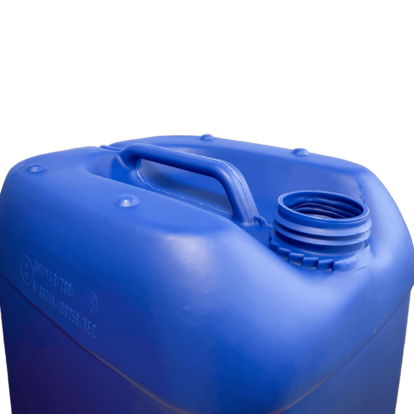 25 Litre Recycled Plastic UN Approved Blue Stackable Jerry Can with 61mm Neck