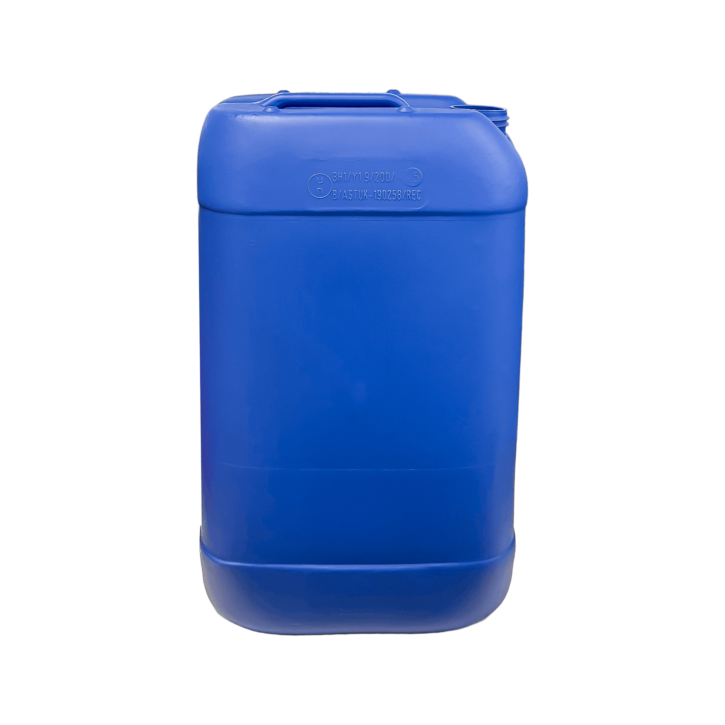 25 Litre Recycled Plastic UN Approved Blue Stackable Jerry Can with 61mm Neck