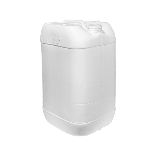 25 Litre Recycled Plastic UN Approved White Stackable Jerry Can with 61mm Neck