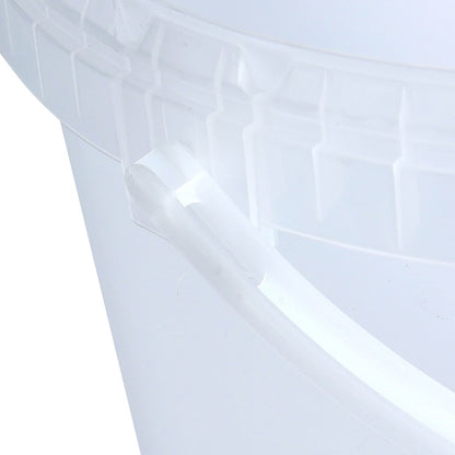 10.7 Litre Plastic Clear Tamper Evident Bucket with Plastic Handle