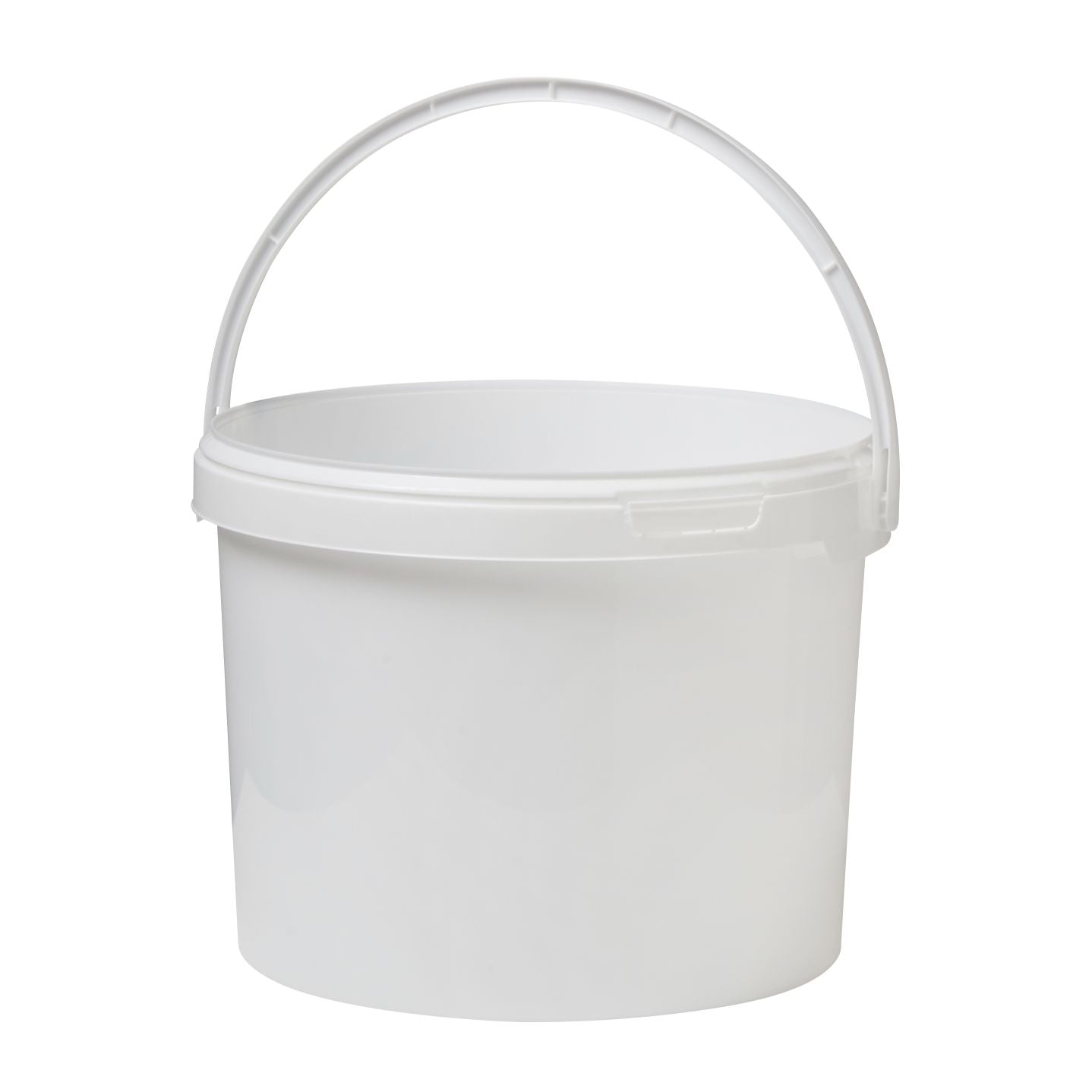 11 Litre Plastic White Bucket with Plastic Handle