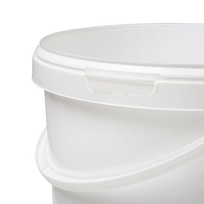 11 Litre Plastic White Bucket with Plastic Handle