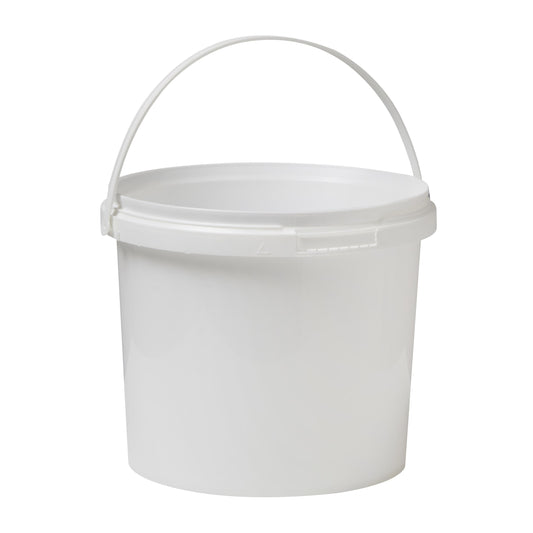 5.5 Litre Plastic White UN Approved Bucket with Plastic Handle