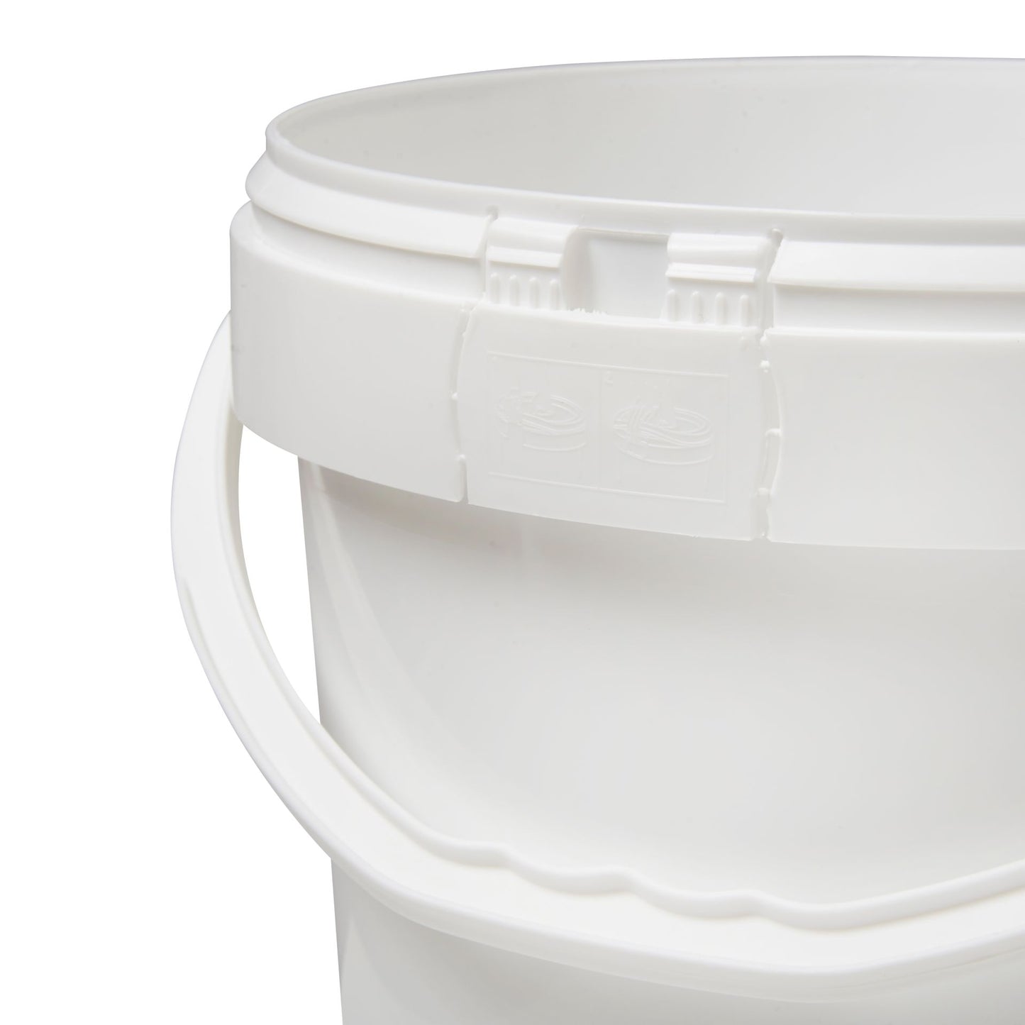 10 Litre Plastic White UN Approved Bucket with Plastic Handle