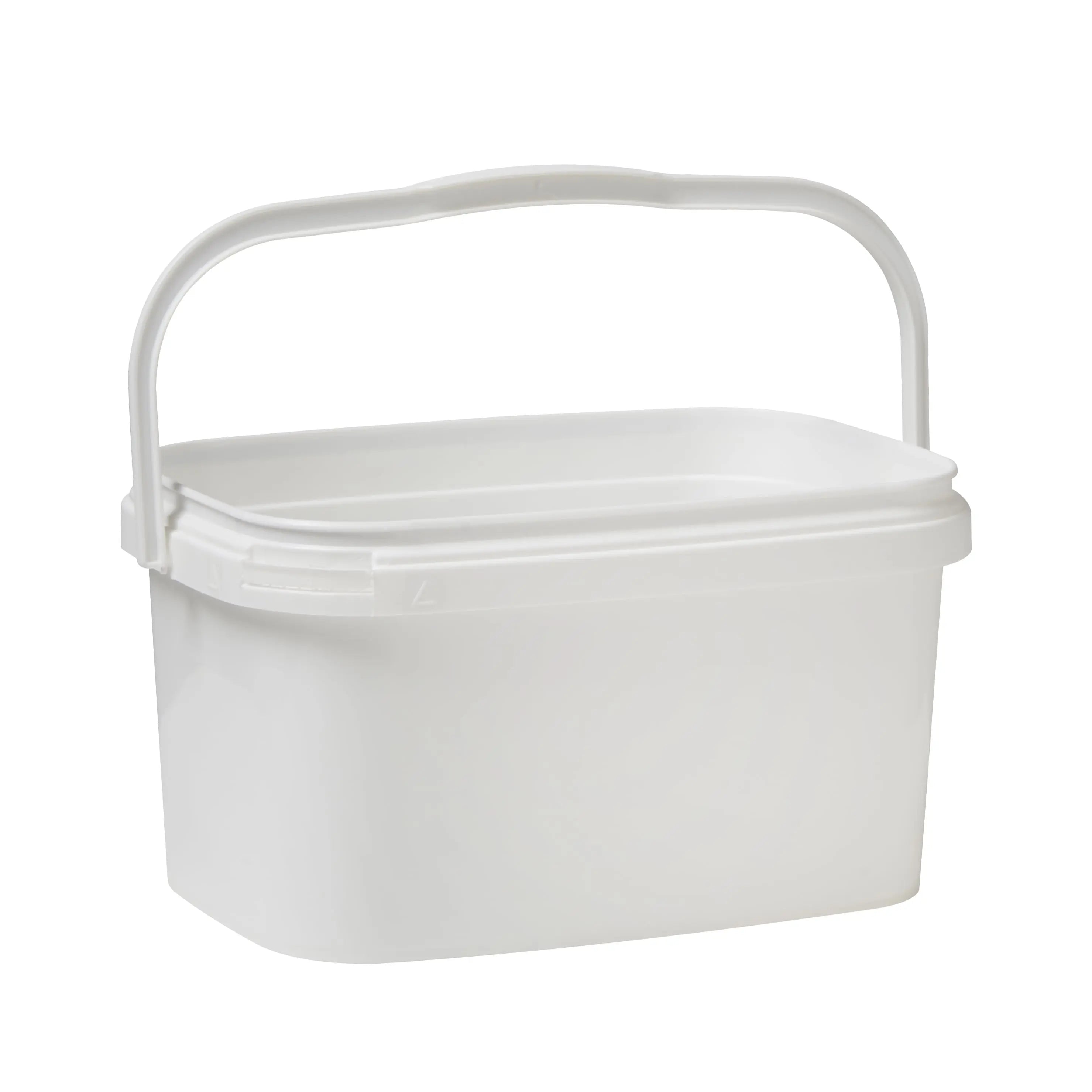 5.5 Litre Plastic White Rectangular Bucket UN Approved – Invopak