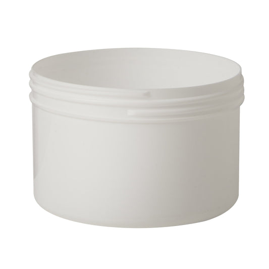 400 ML Plastic White Cylindrical Jar 100mm Screw Neck