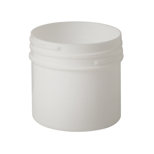 150 ML Plastic White Cylindrical Jar 70mm Screw Neck