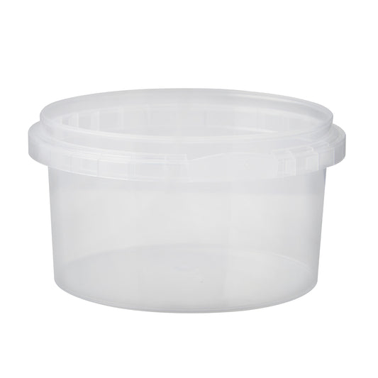 240ml Clear Plastic Tamper Evident Tub