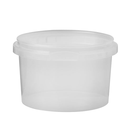 280ml Clear Plastic Tamper Evident Tub