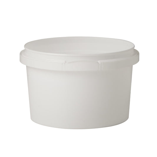 280ml White Plastic Tamper Evident Tub