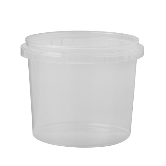 375 ML Plastic Clear Tamper Evident Tub