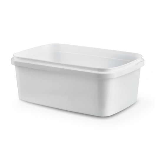 1.2L White Rectangle Tub