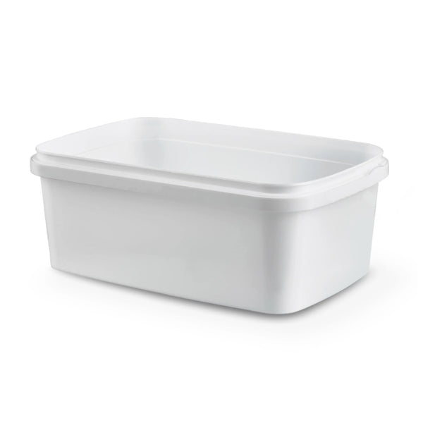 1.2L White Rectangle Tub Invopak