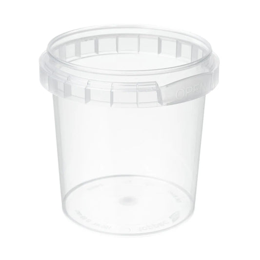 155 ML Plastic Clear Tamper Evident Tub