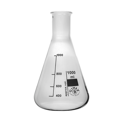 Simax Conical Flask Narrow Neck 1000ml Borosilicate Glass