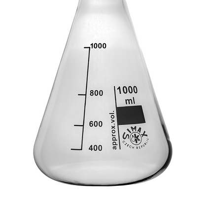 Simax Conical Flask Narrow Neck 1000ml Borosilicate Glass