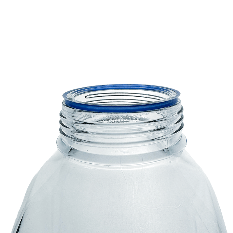 Simax Square 2000ml Borosilicate Clear Glass Reagent Bottle with Blue Screw Cap