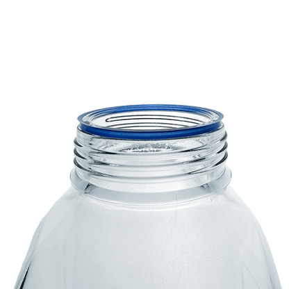 Simax Square 2000ml Borosilicate Clear Glass Reagent Bottle with Blue Screw Cap